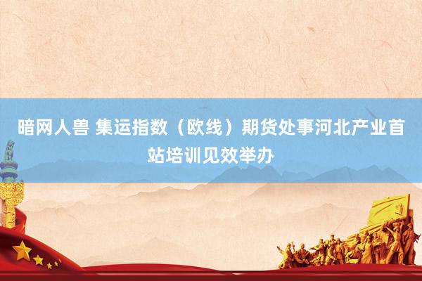暗网人兽 集运指数（欧线）期货处事河北产业首站培训见效举办