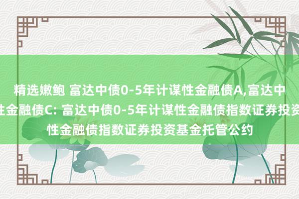 精选嫩鲍 富达中债0-5年计谋性金融债A,富达中债0-5年计谋性金融债C: 富达中债0-5年计谋性金融债指数证券投资基金托管公约