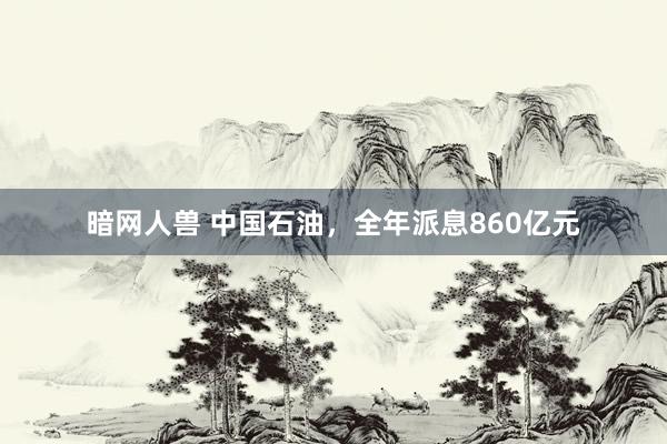 暗网人兽 中国石油，全年派息860亿元