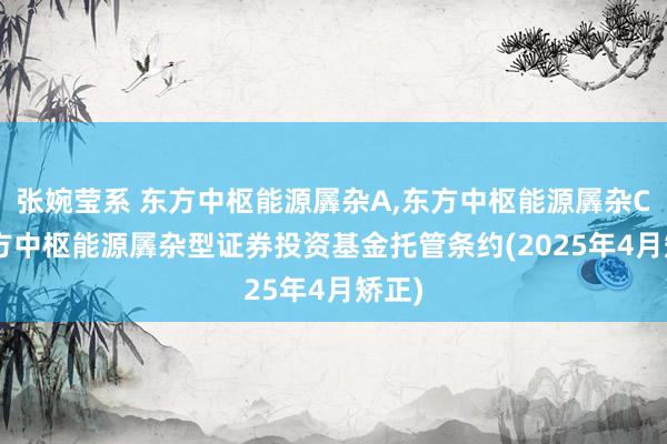 张婉莹系 东方中枢能源羼杂A,东方中枢能源羼杂C: 东方中枢能源羼杂型证券投资基金托管条约(2025年4月矫正)