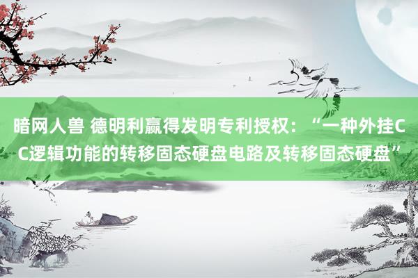 暗网人兽 德明利赢得发明专利授权：“一种外挂CC逻辑功能的转移固态硬盘电路及转移固态硬盘”