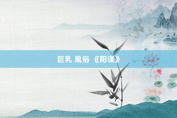 巨乳 風俗 《阳谋》