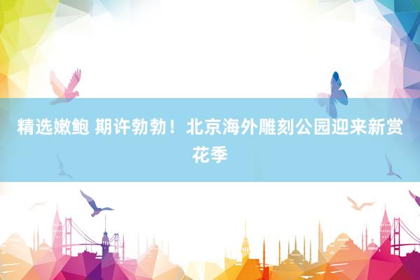 精选嫩鲍 期许勃勃！北京海外雕刻公园迎来新赏花季
