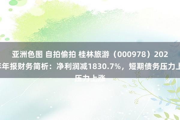 亚洲色图 自拍偷拍 桂林旅游（000978）2024年年报财务简析：净利润减1830.7%，短期债务压力上涨