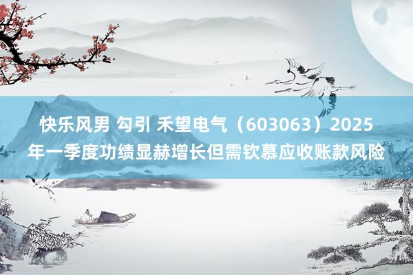 快乐风男 勾引 禾望电气（603063）2025年一季度功绩显赫增长但需钦慕应收账款风险