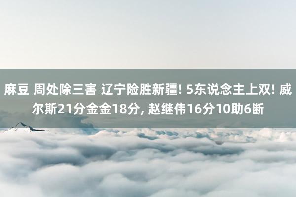 麻豆 周处除三害 辽宁险胜新疆! 5东说念主上双! 威尔斯21分金金18分， 赵继伟16分10助6断