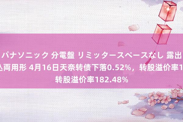 パナソニック 分電盤 リミッタースペースなし 露出・半埋込両用形 4月16日天奈转债下落0.52%，转股溢价率182.48%