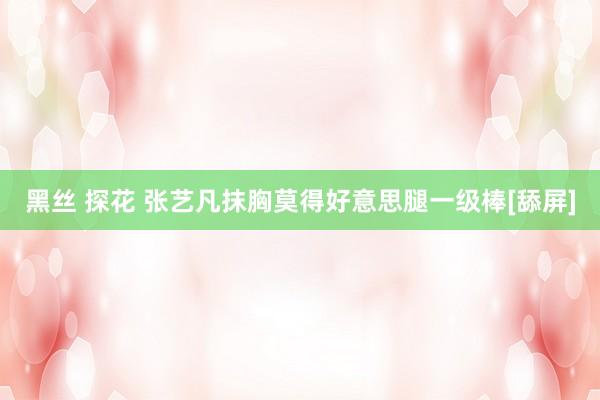 黑丝 探花 张艺凡抹胸莫得好意思腿一级棒[舔屏]