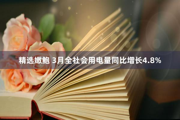 精选嫩鲍 3月全社会用电量同比增长4.8%